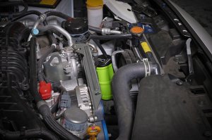 Subaru WRX Coolant Overflow Tank - Perrin Performance - Neon Yellow - `02-`25 Subaru WRX Coolant Overflow Tank - Perrin Performance - Neon Yellow - `02-`25